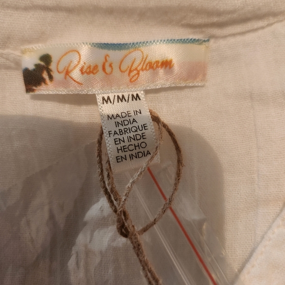 Nwt Rise & Bloom Gauzy Beach Coverup size Medium - Picture 6 of 8